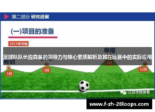 足球队队长应具备的领导力与核心素质解析及其在比赛中的实际应用